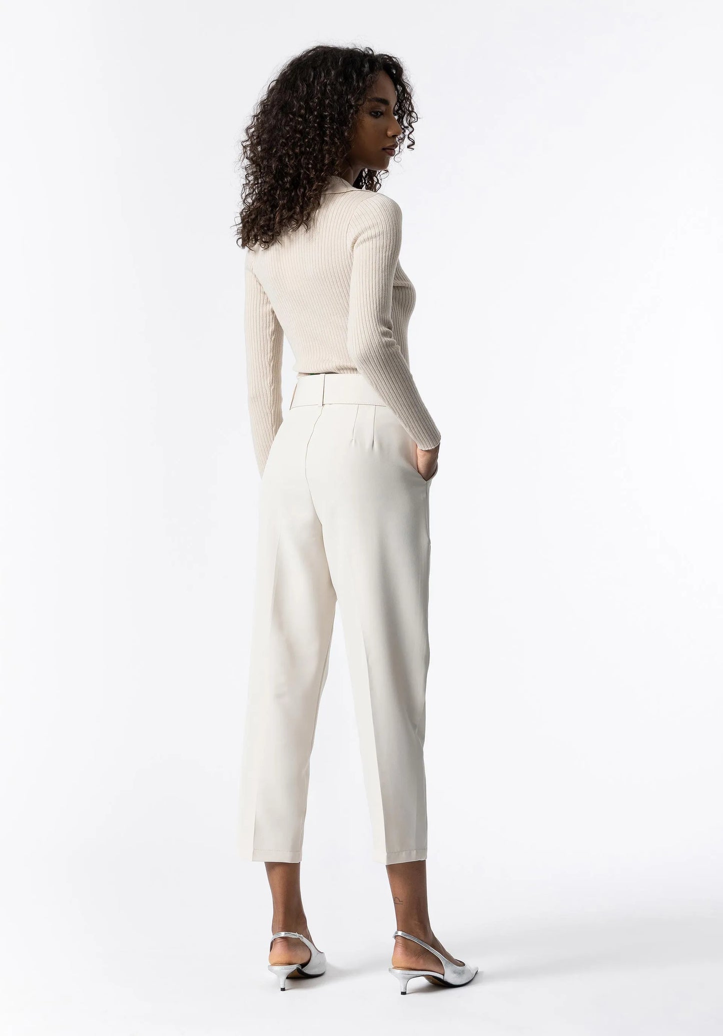 Tiffosi Trousers Babushka-White Sand