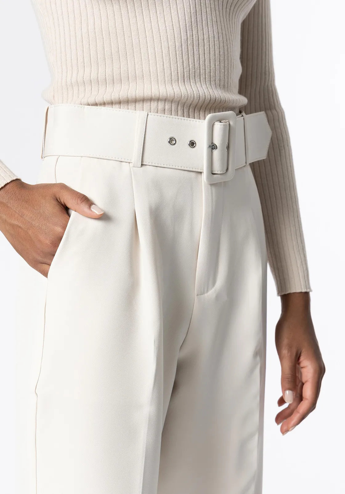 Tiffosi Trousers Babushka-White Sand