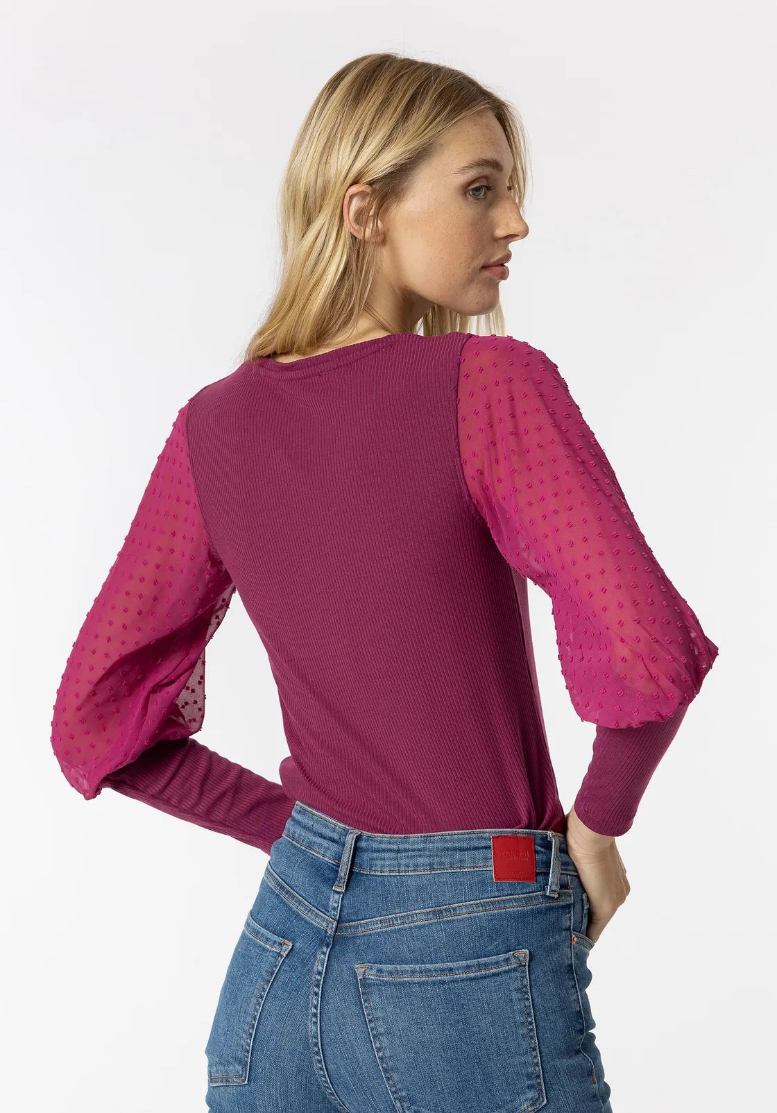 Tiffosi T-shirts L/S Chicago-Sangria