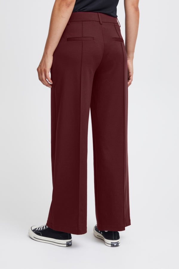ICHI IHKATE SUS OFFICE WIDE Pants-Port