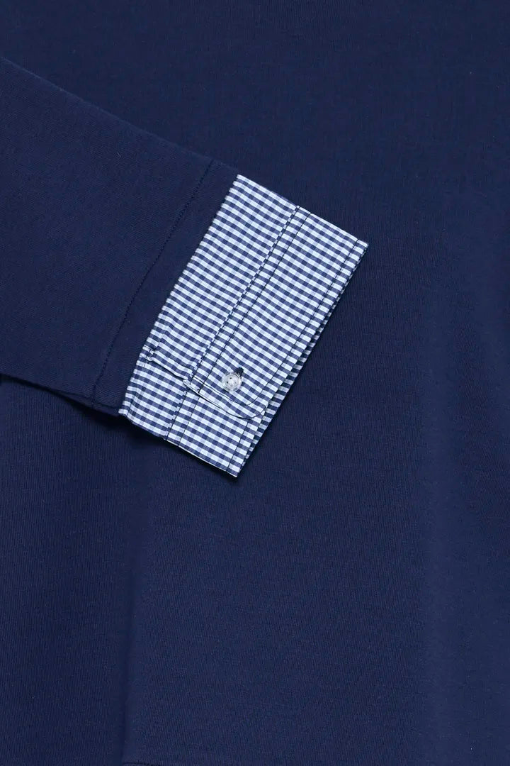 ICHI IHPINDA MIX SW Sweatshirt - Navy