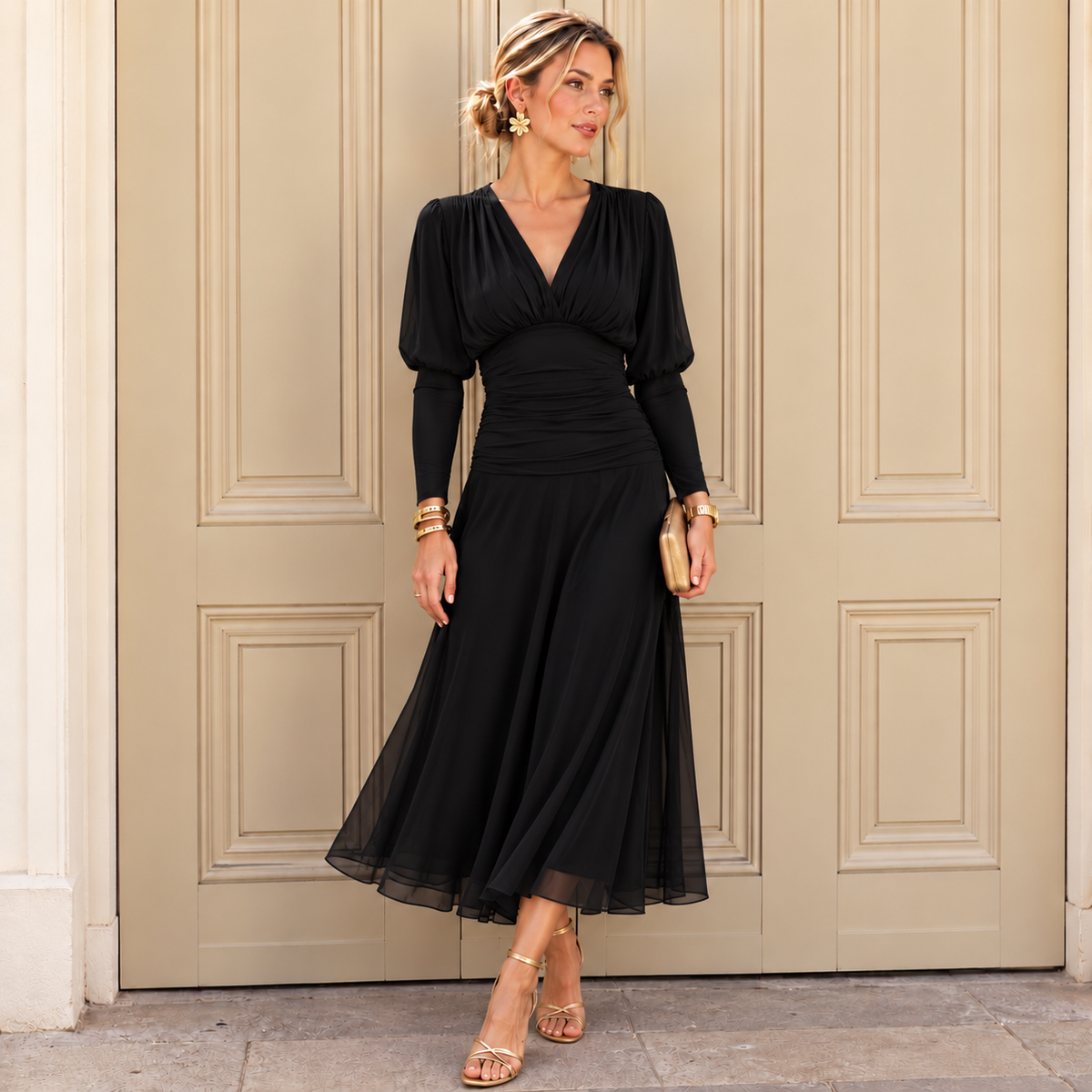 Sophie Tulle Dress - Black.