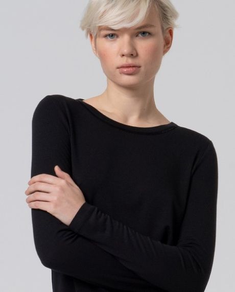 Surkana Round Neck T Shirt Black