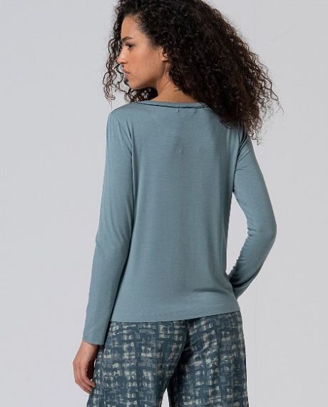 Surkana Round Neck T Shirt Sky Blue