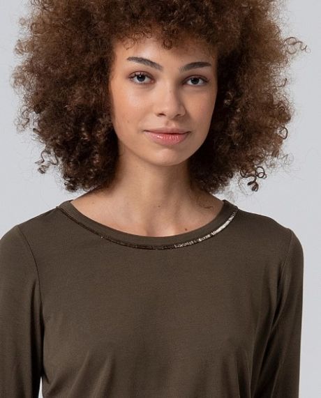 Surkana Round Neck T Shirt Khaki