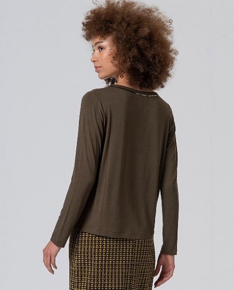 Surkana Round Neck T Shirt Khaki
