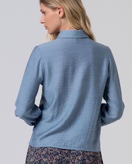 Surkana Shirt with Ruffles Grey