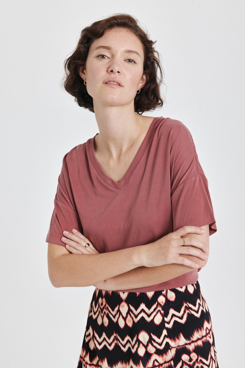 Artlove T-SHIRT FRANCESCA-Terracotta