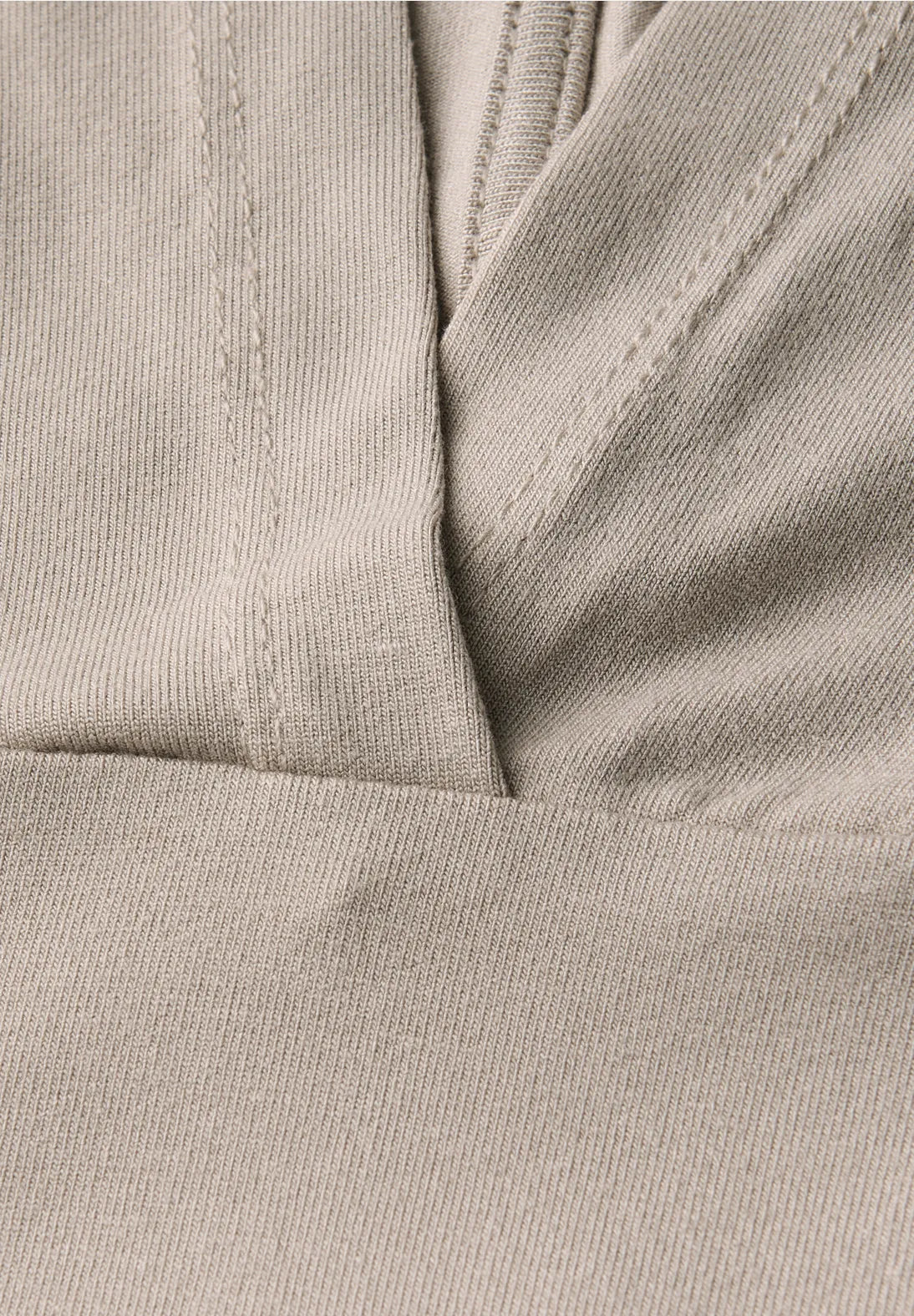 Street One Hooded T/Shirt - Beige.