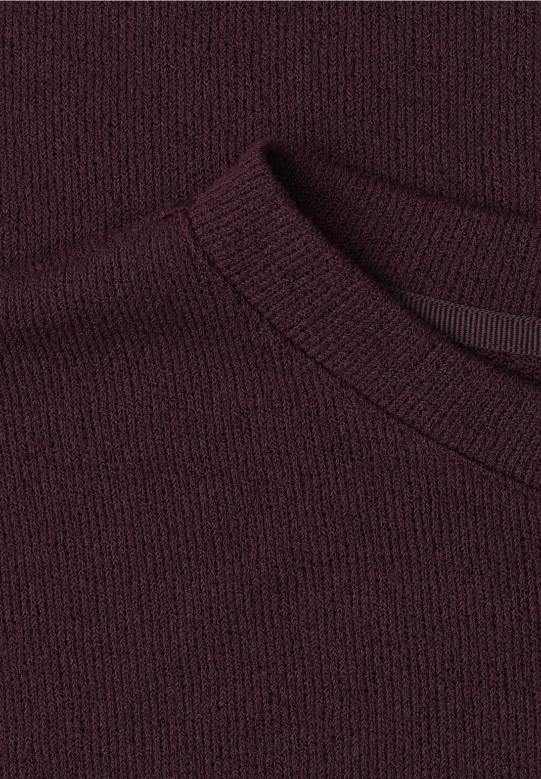 Street One Knit Look Top - Burgundy.
