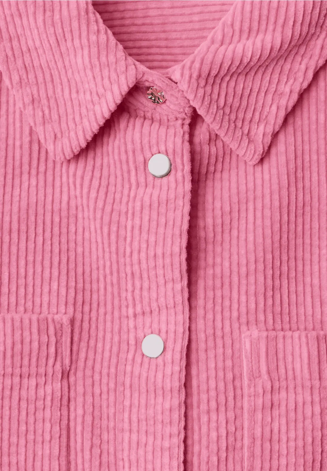 Street One Corduroy Shirt with Pockets - Pink.