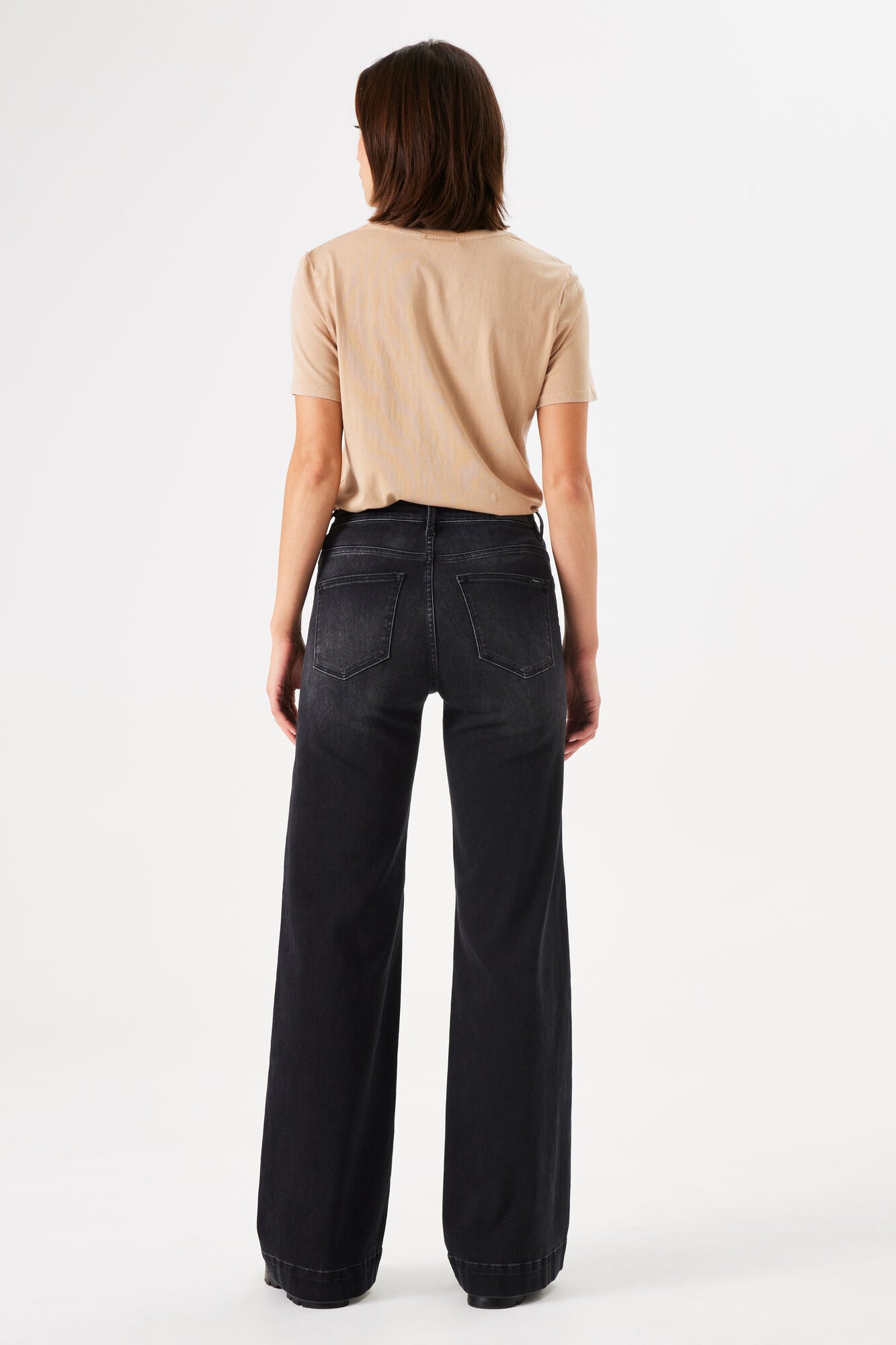 Garcia Celia Wide Wide Jeans Dark Used - Black.