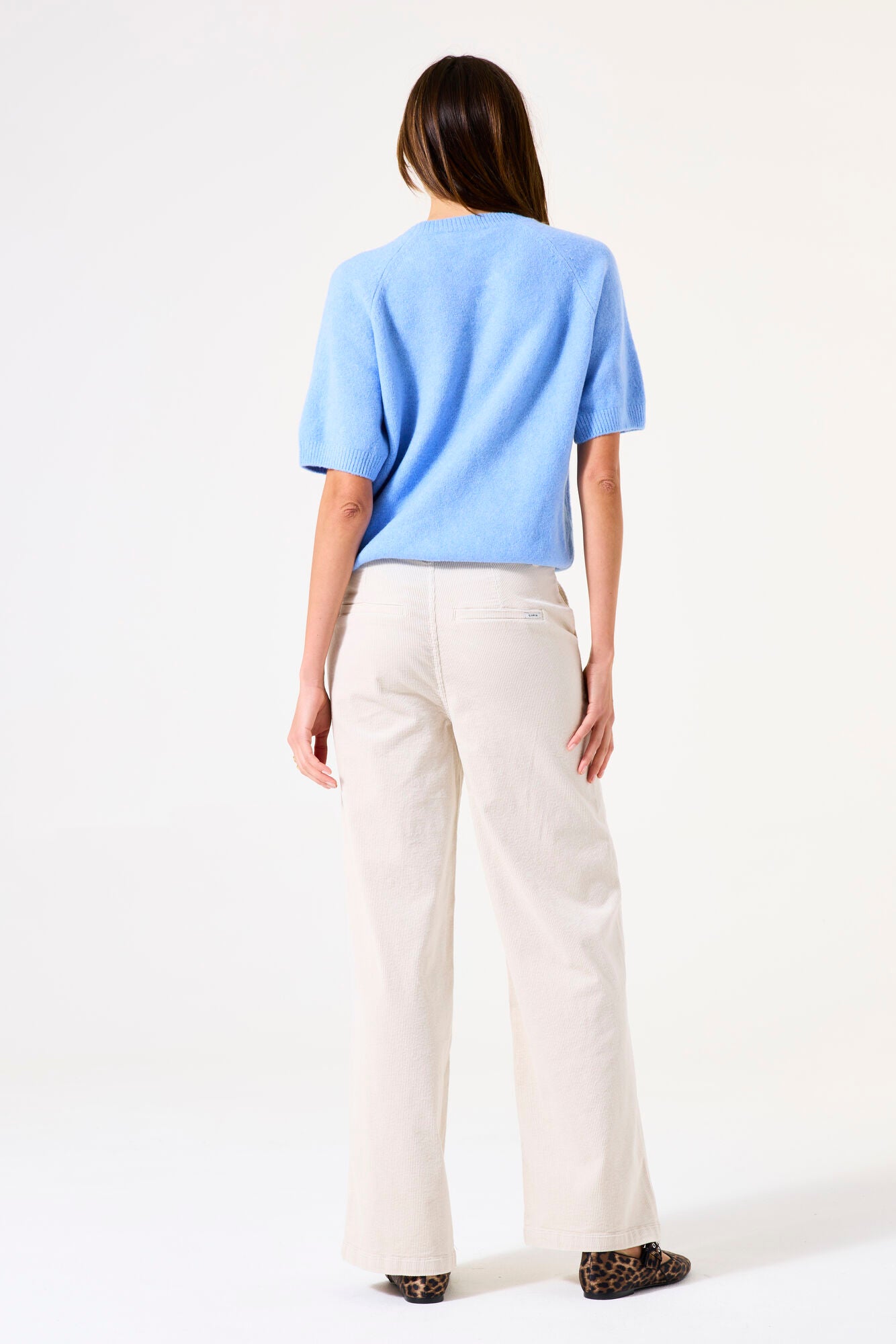 Garcia Wide Leg Soft Corduroy Trousers