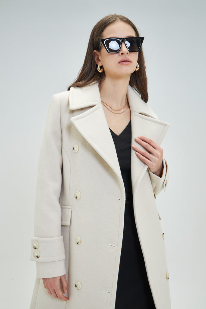 Goa Goa Tailored Cream Coat