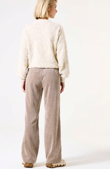 Garcia Ladies Cordurory Trousers Taupe