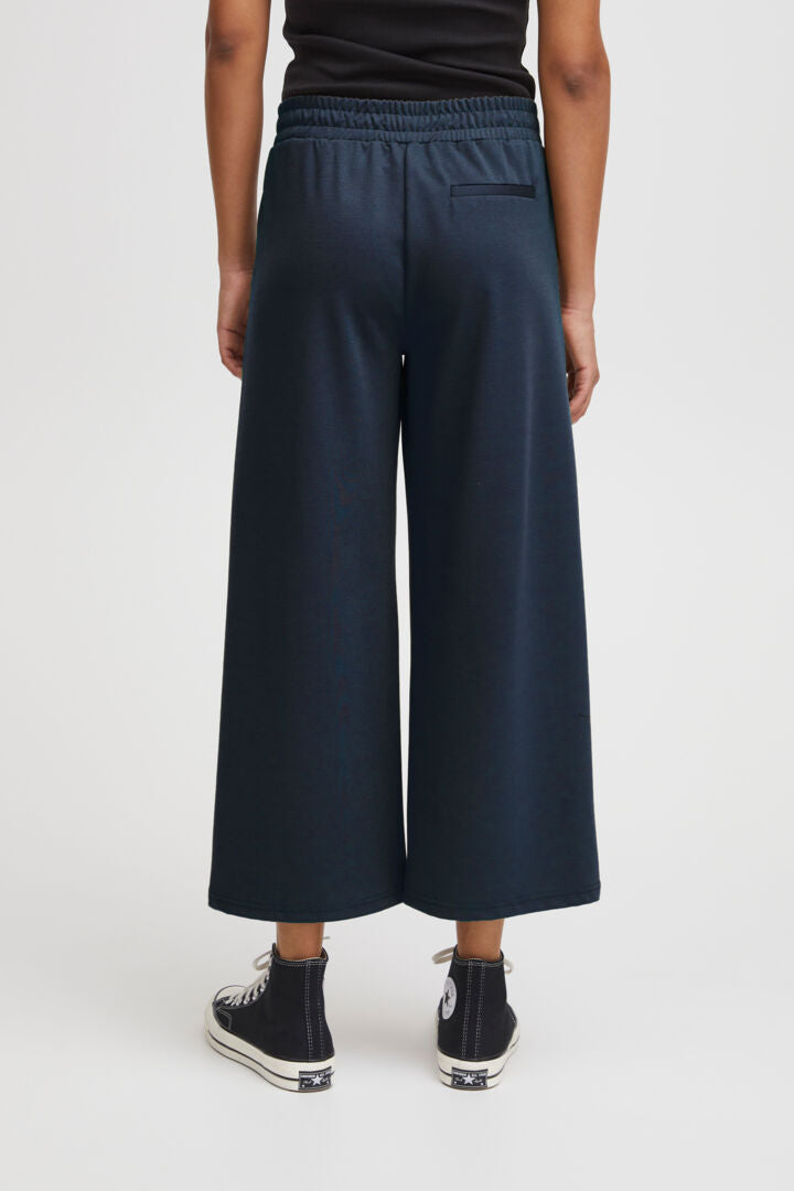 ICHI IHKATE SUS WIDE Trousers-Total Eclipse