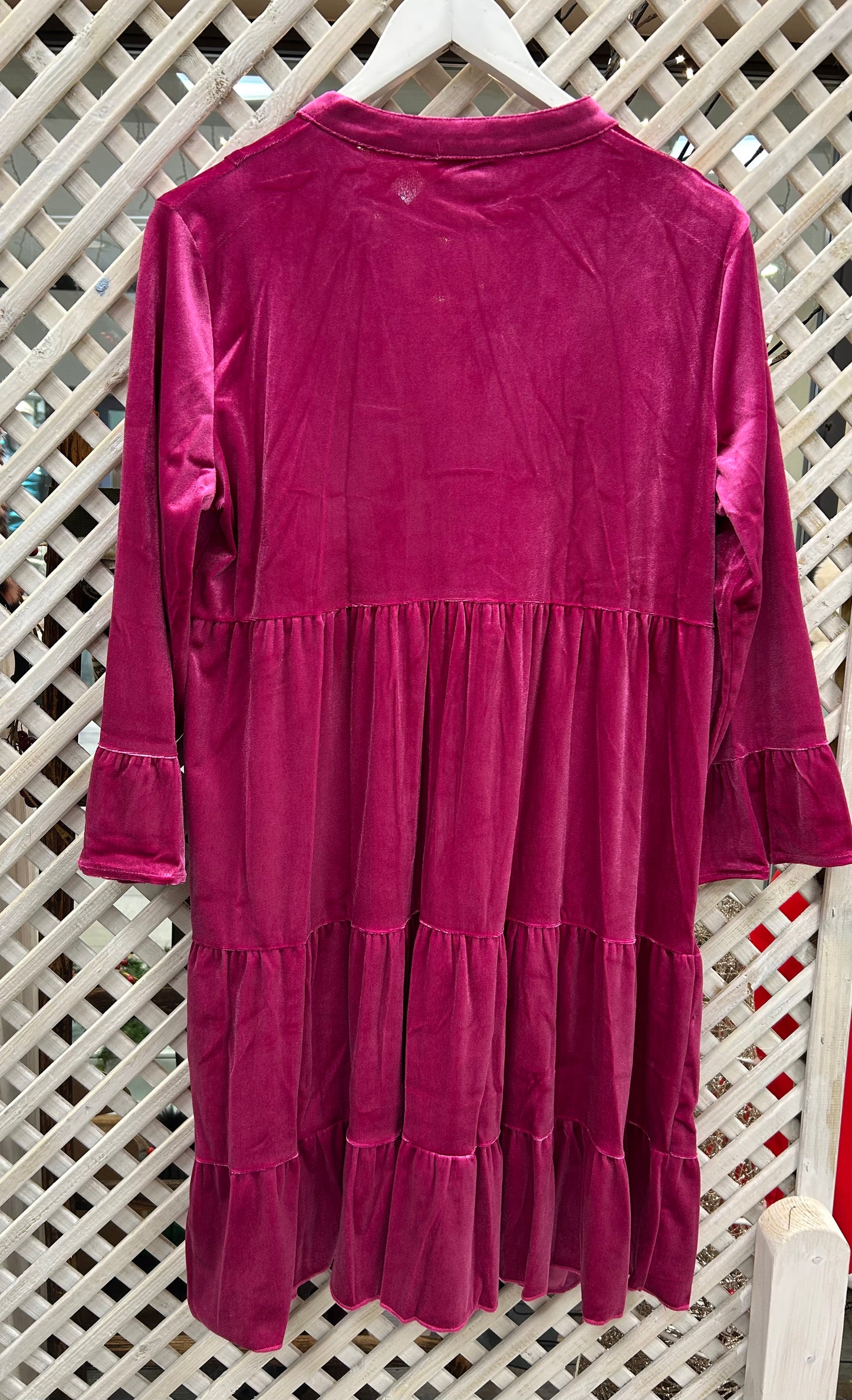 Kyla Ceres Velvet Tiered Dress