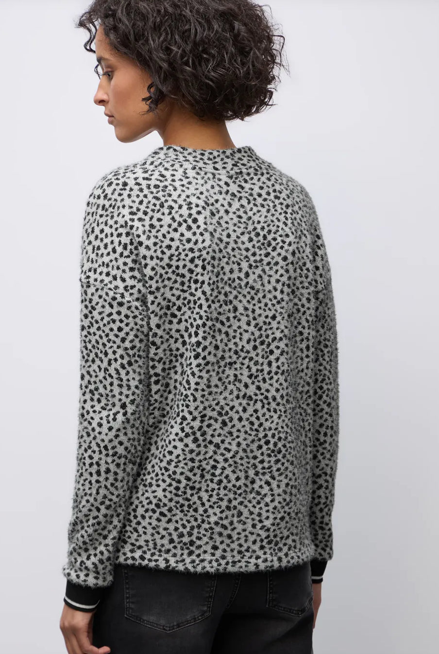 Street One Fluffy Rib design Turtle Neck Shirt