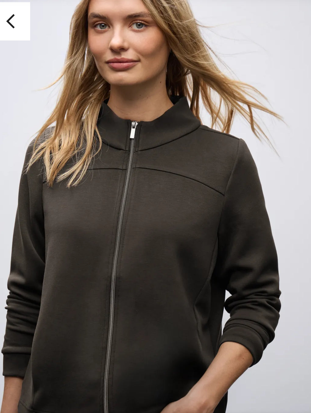 Street One Silk Look Turtle Neck Jacket