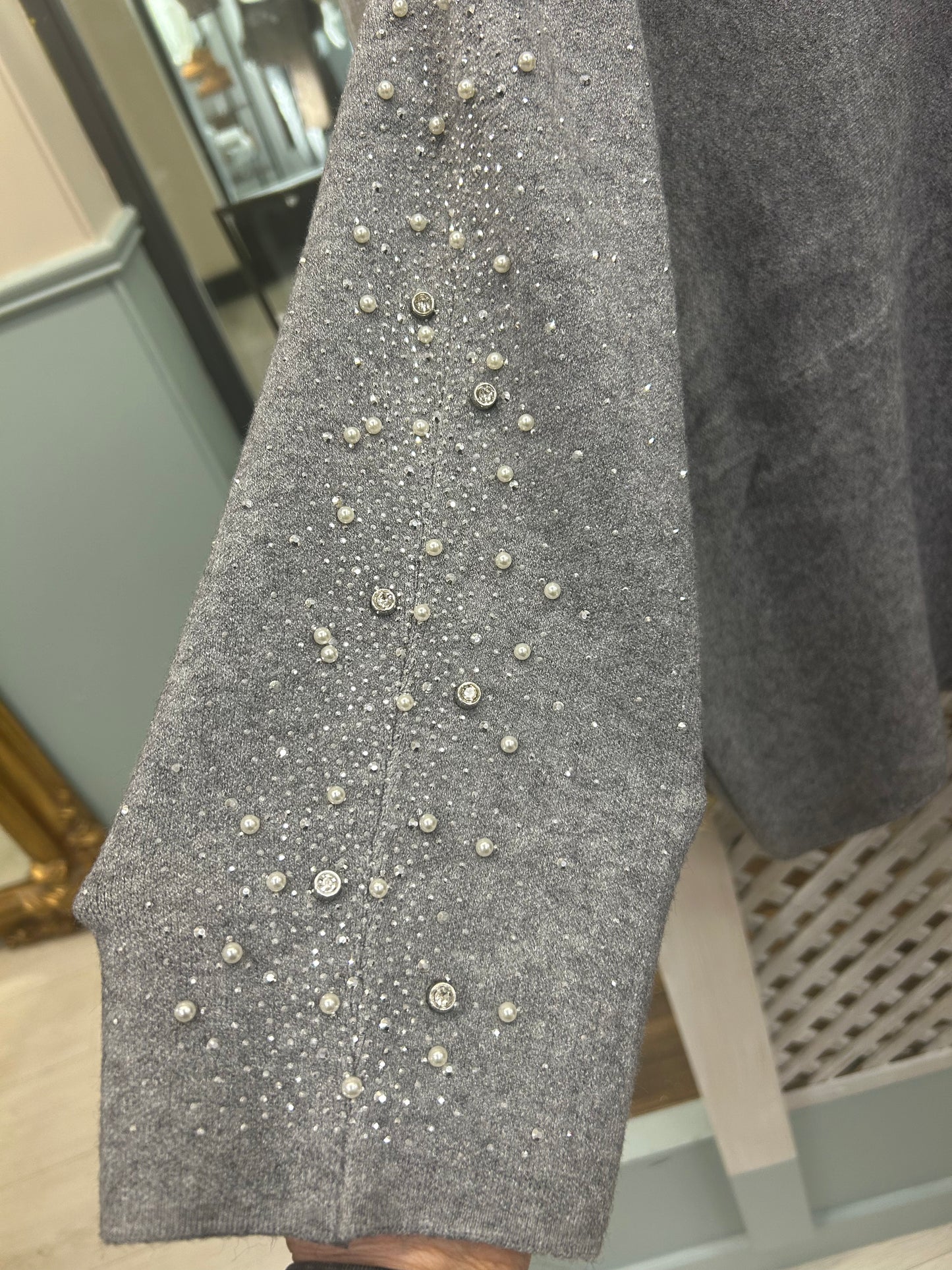 Zola One Size Knit with Bling Grey