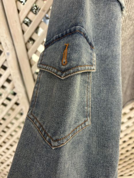 Kyla Knit with Denim Jacket Cuff