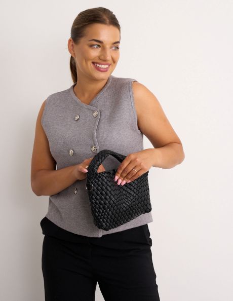 Kyla Double Breasted Waistcoat with Gilt Buttons Navy & Other Colours