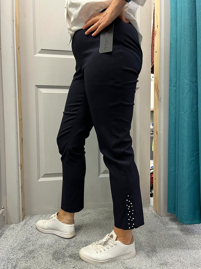 Robell Marie 09 Pearl leg - Navy Pearl