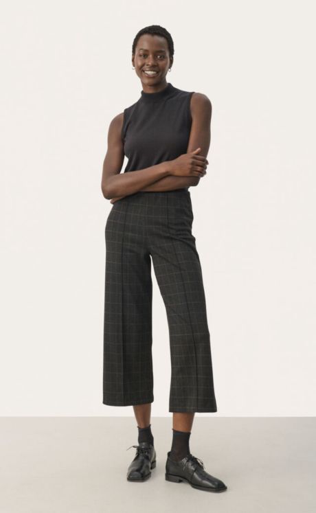 Part Two Llisan PW Trousers Brown Check