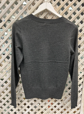Goa Goa Grey V Neck Knit with sequins
