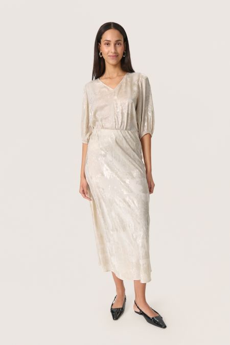 Soaked in Luxury SLKitty Gold & Cream Skirt cut on the bias