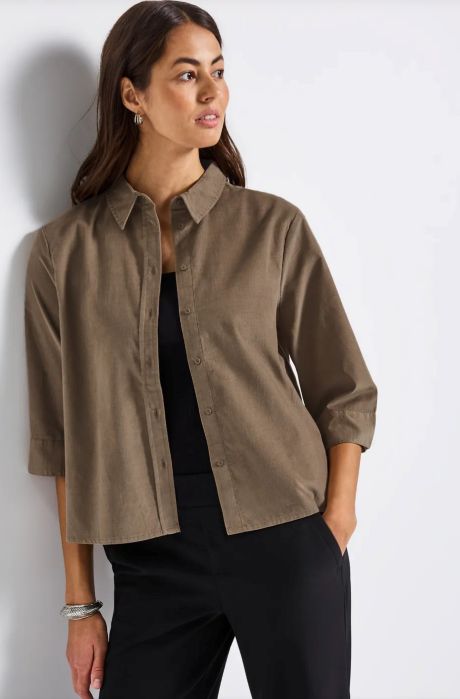 Street One LTD Qr Corduroy Shirtcollar Blouse