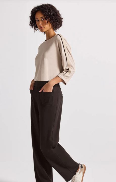 Street One Front Pocket Straight Leg High Waist Trousers 30" Leg