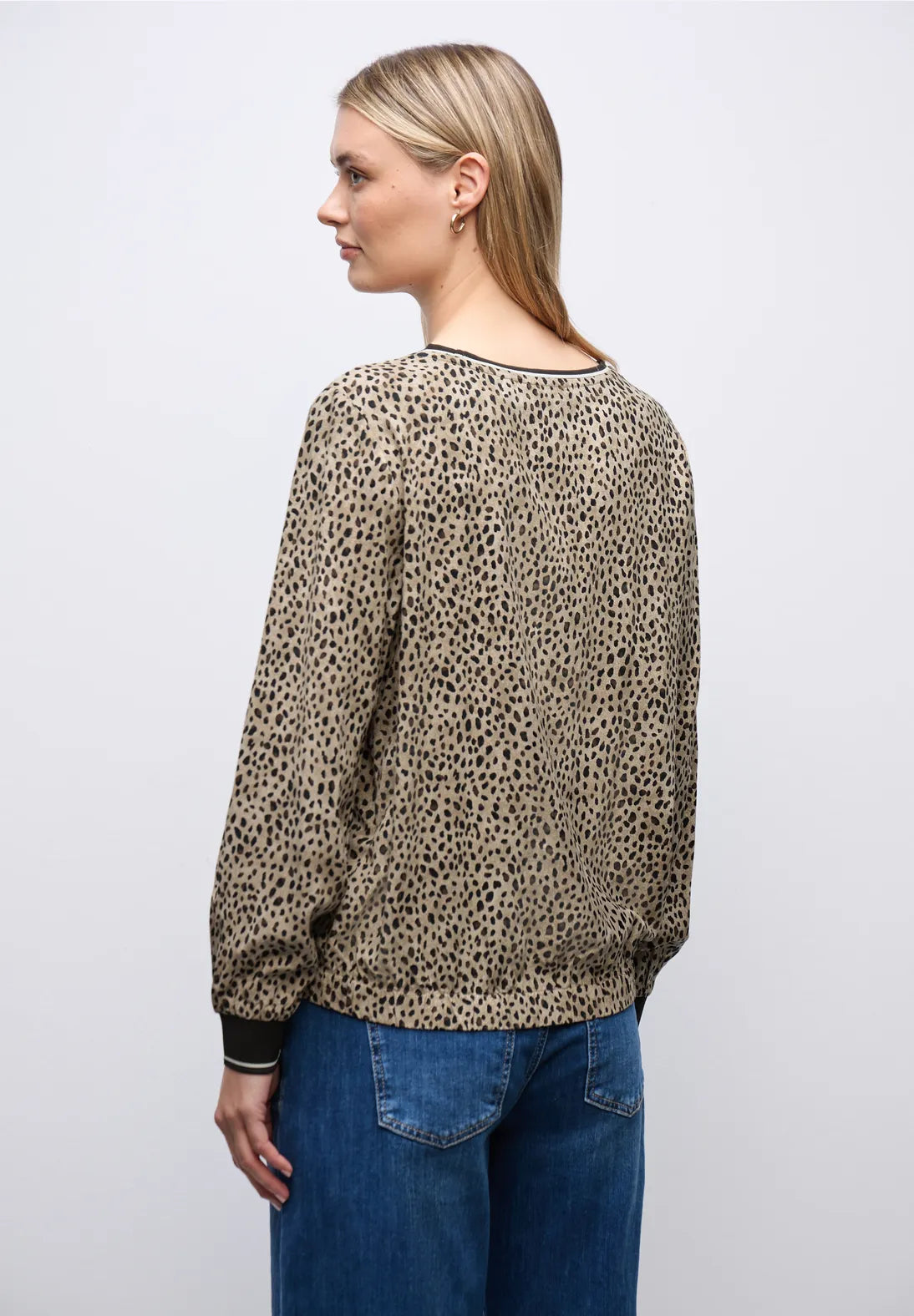 Street One Round Neck Blouse with Tape Details