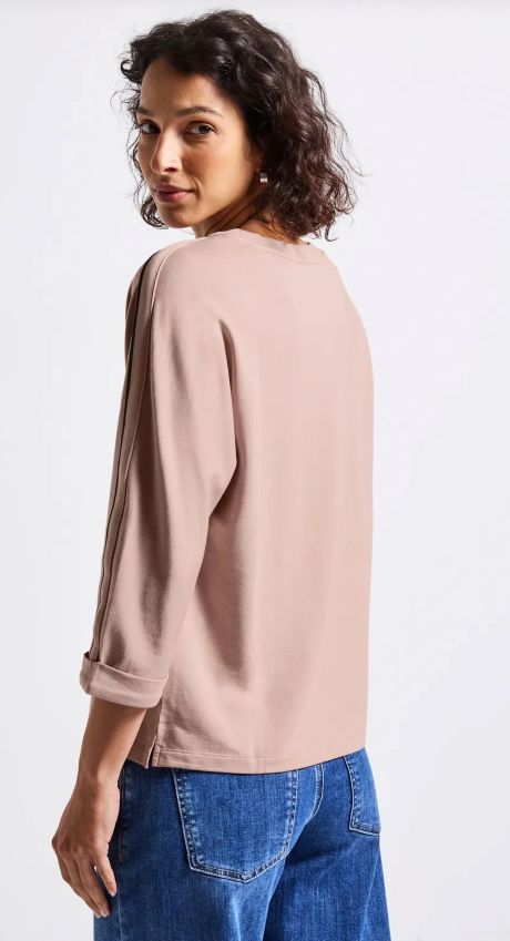 Street One Top with Deco Tape - Faded Rose