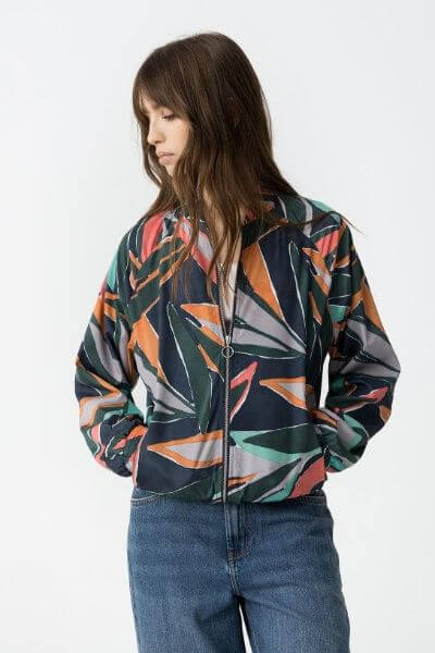 Tiffosi Leesa Bomber Jacket Navy Mix