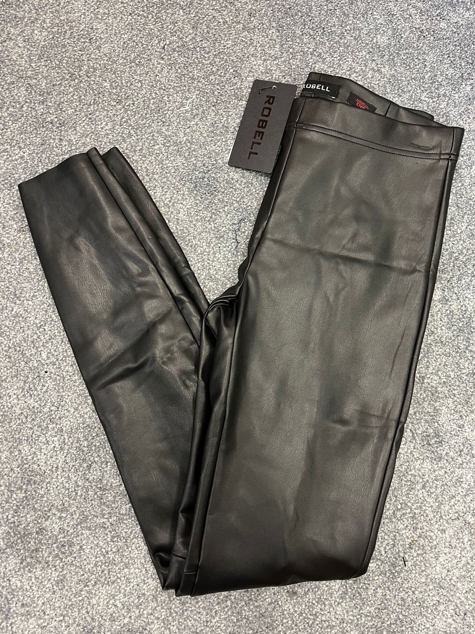 Robell Enie faux leather jeggings - Black – Boutique Katie Fitz