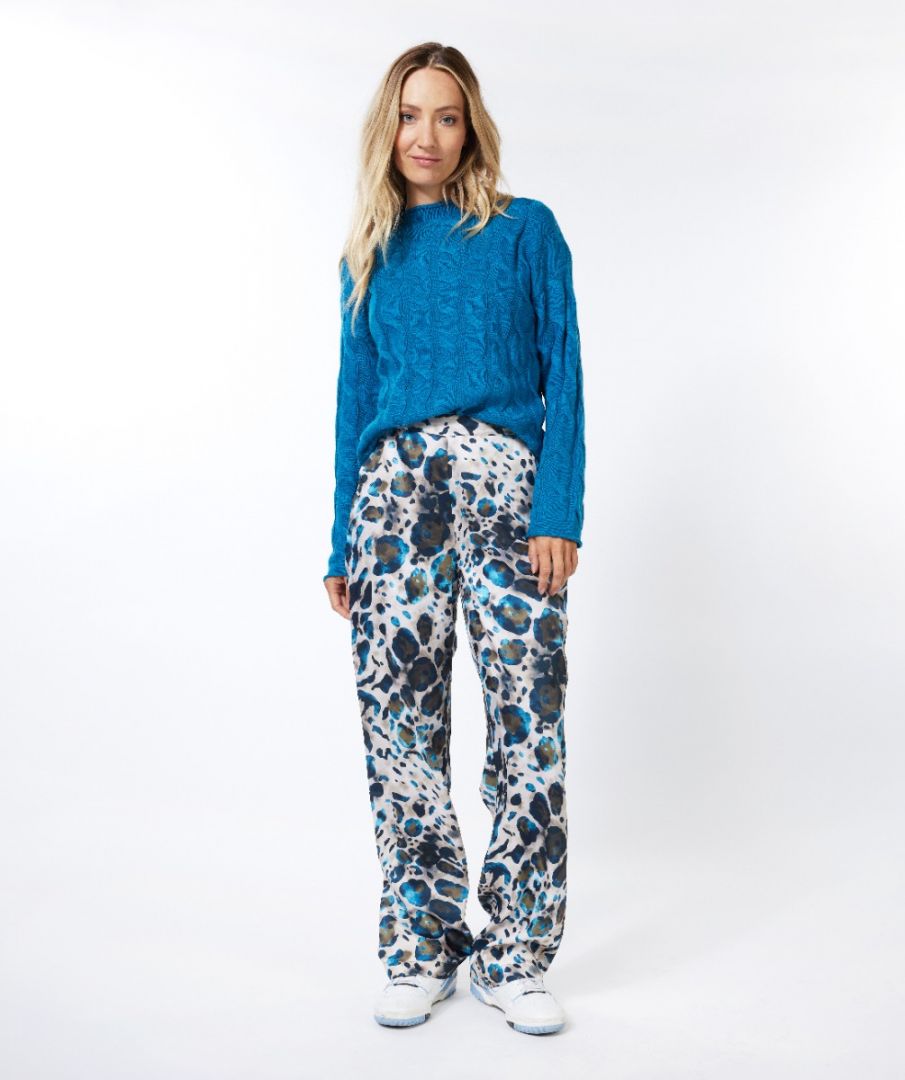 EsQualo Trousers sateen animal roots