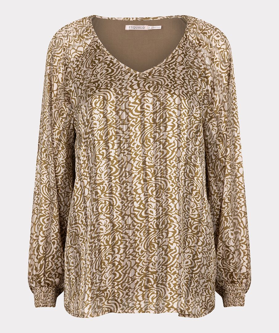 Esqualo Blouse Dimension-Print