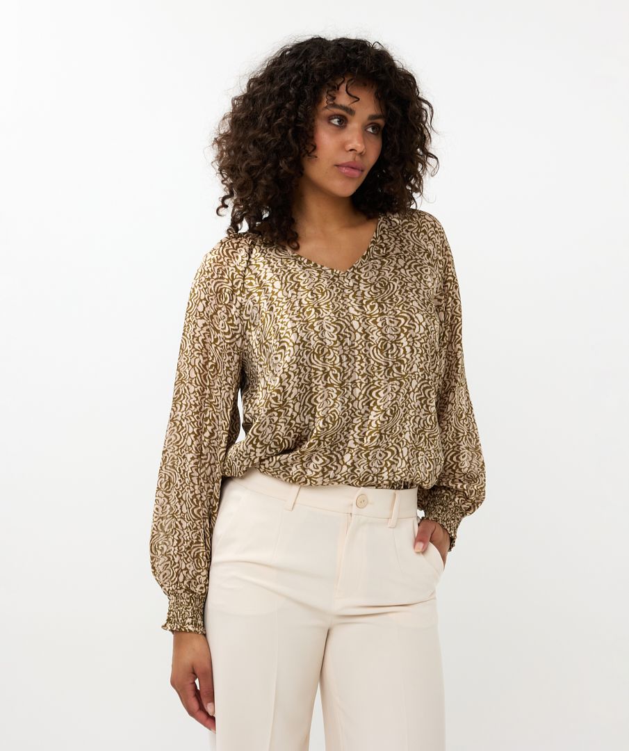 Esqualo Blouse Dimension-Print