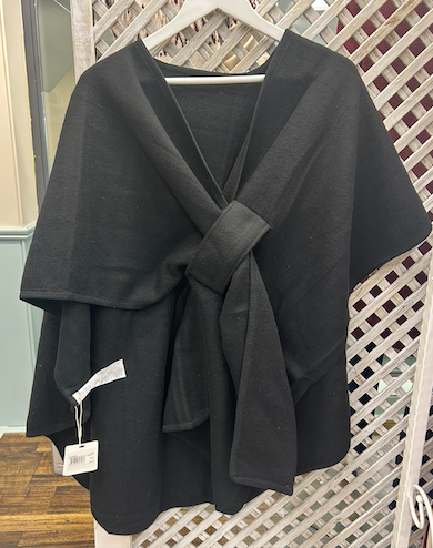 Goa Goa Black Shawl with front Tie