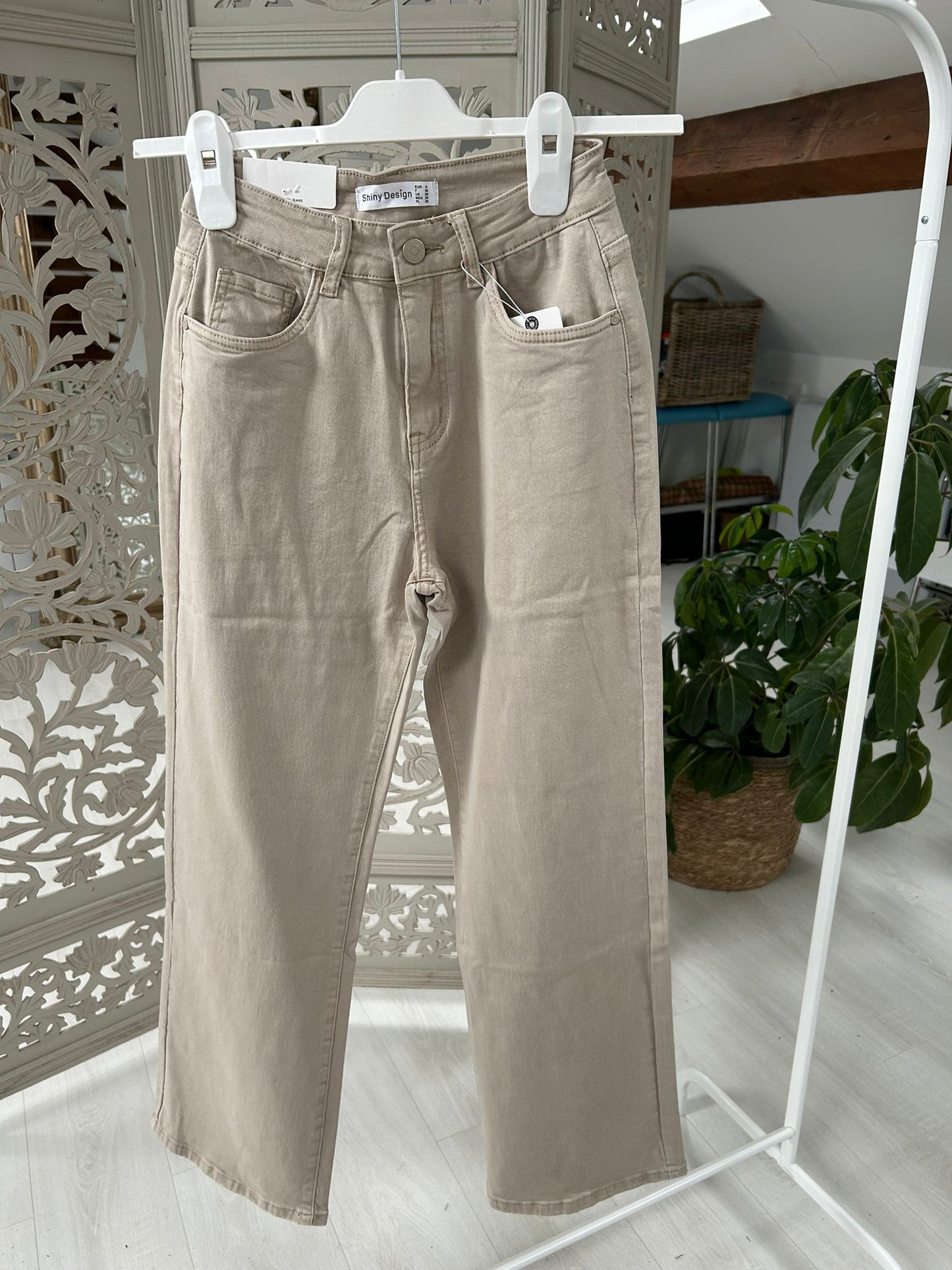 Kyla Jeans Beige