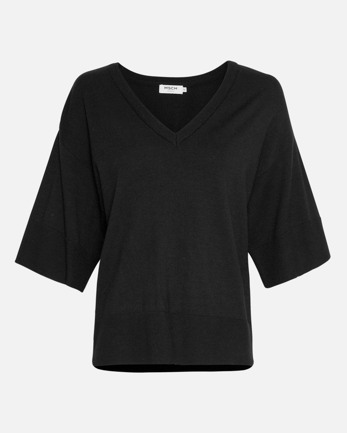 MSCHEslina Rachelle 2/4 V Pullover -Black