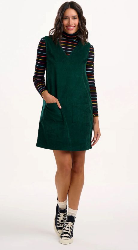 Sugarhill Kacy Tunic Dress Green Cord