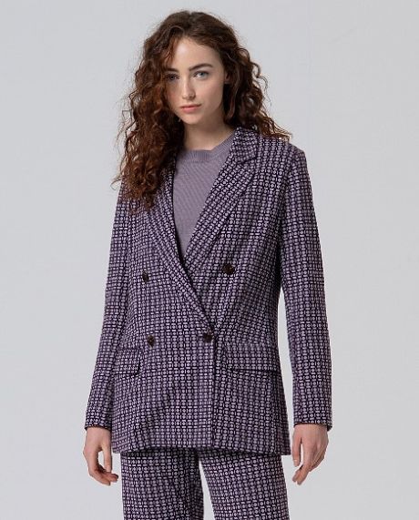 Surkana Crossed Blazer Red Wine