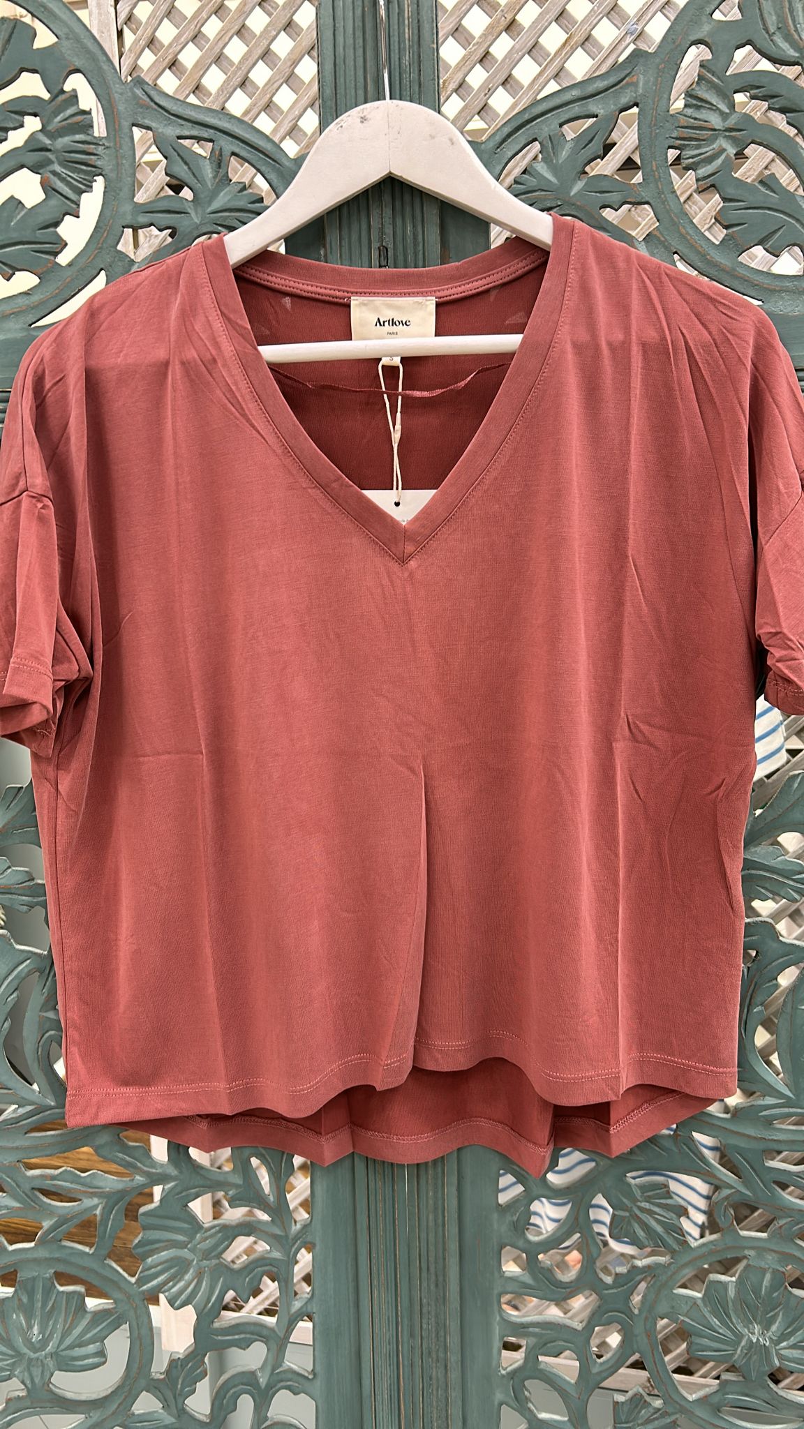 Artlove T-SHIRT FRANCESCA-Terracotta