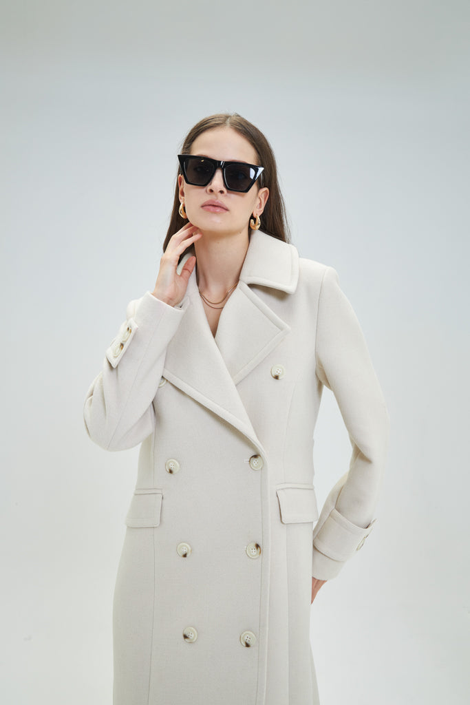 Goa Goa Tailored Cream Coat