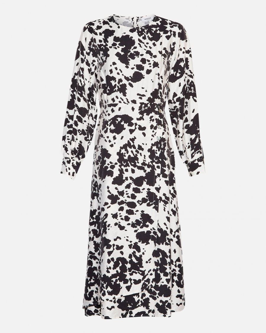 MSCHKaralynn Dress AOP -Black Animal