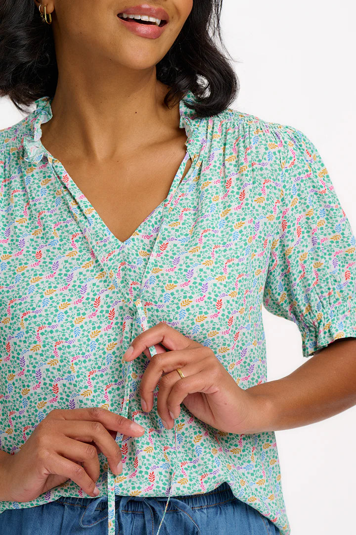 Sugarhill Virginia Shirred Top