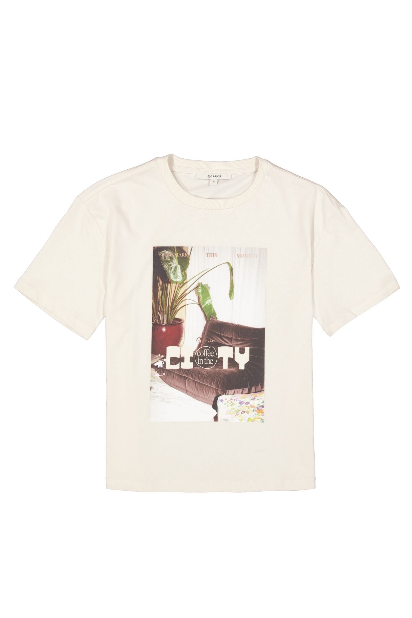 Garcia T/Shirt with Graphic - Beige.