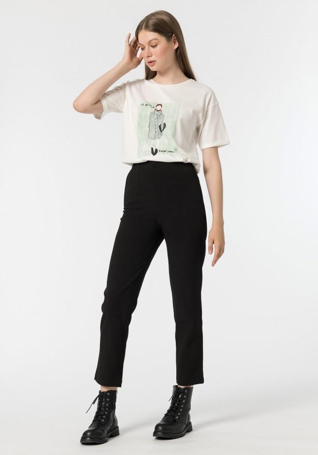 Tiffosi Raven black trousers